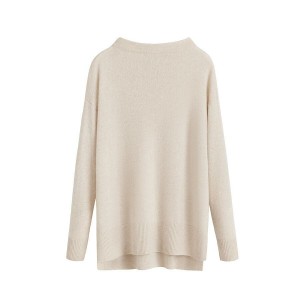 Swetry Damskie Cuyana Single-Origin Cashmere Funnel Neck Białe | DSP8420AF