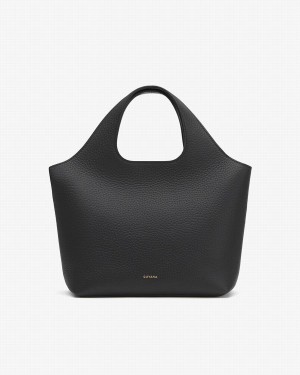 Torby Tote Damskie Cuyana Mini System Czarne | WNJ8681DG