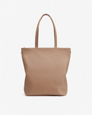 Torby Tote Damskie Cuyana Wysokie Easy Zamkiem Khaki | FRJ1057HU