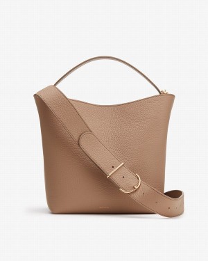 Torebka Bucket Bag Damskie Cuyana Linea Khaki | HDM1061GU