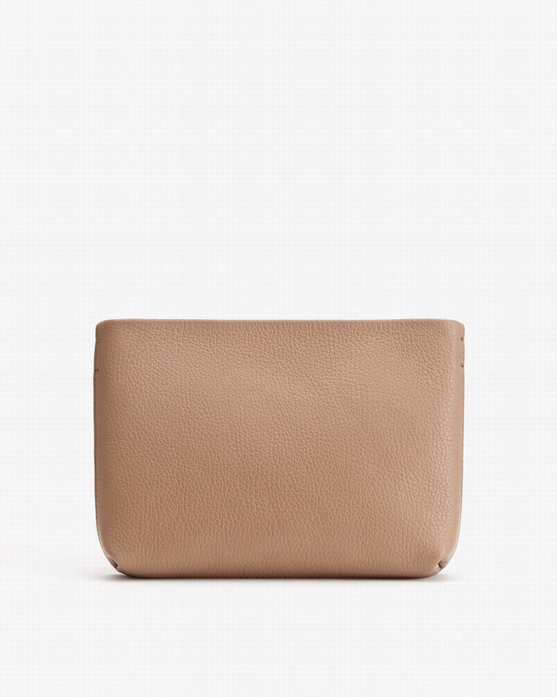 Pouches Damskie Cuyana Mini Zamkiem Khaki | JEQ7894EJ