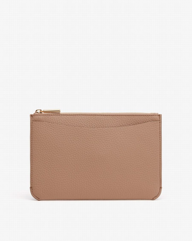 Pouches Damskie Cuyana System Zamkiem Khaki | UTP10025DB