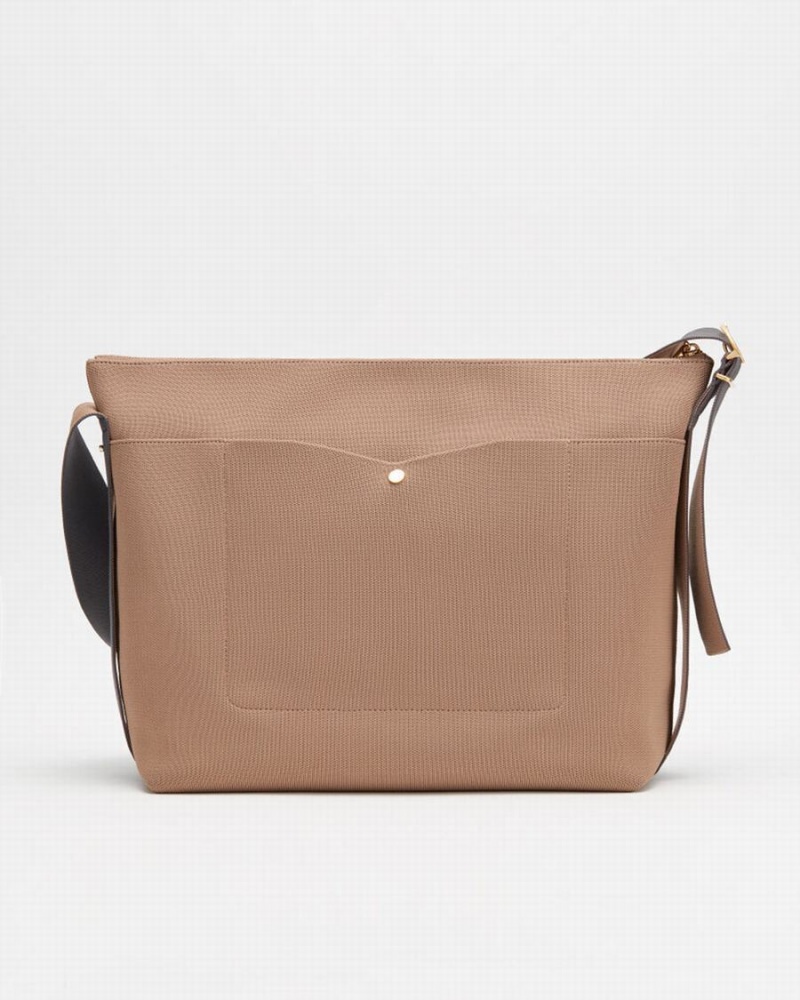 Torba Crossbody Damskie Cuyana Oversized Sling Khaki | VOH126BK