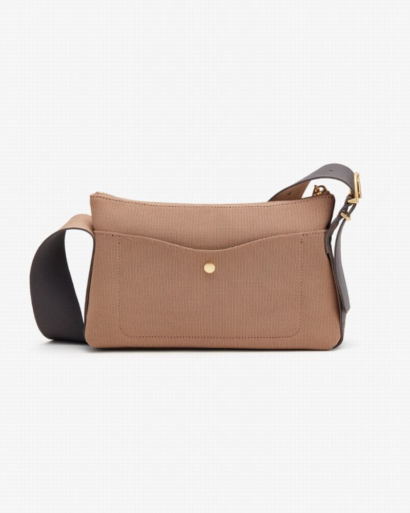 Torba Crossbody Damskie Cuyana Small Sling Khaki | UTS931RA