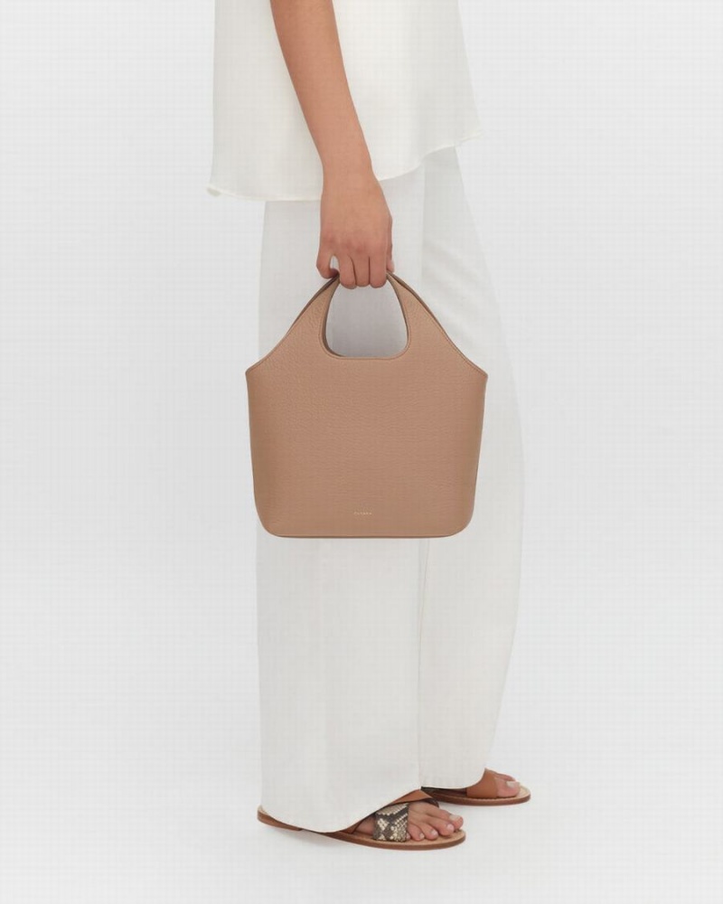 Torby Tote Damskie Cuyana Mini System Khaki | QHR8965MX