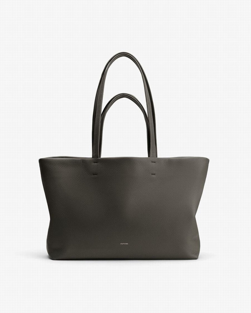 Torby Tote Damskie Cuyana Small Easy Ciemny Zielone | EGW2755EW