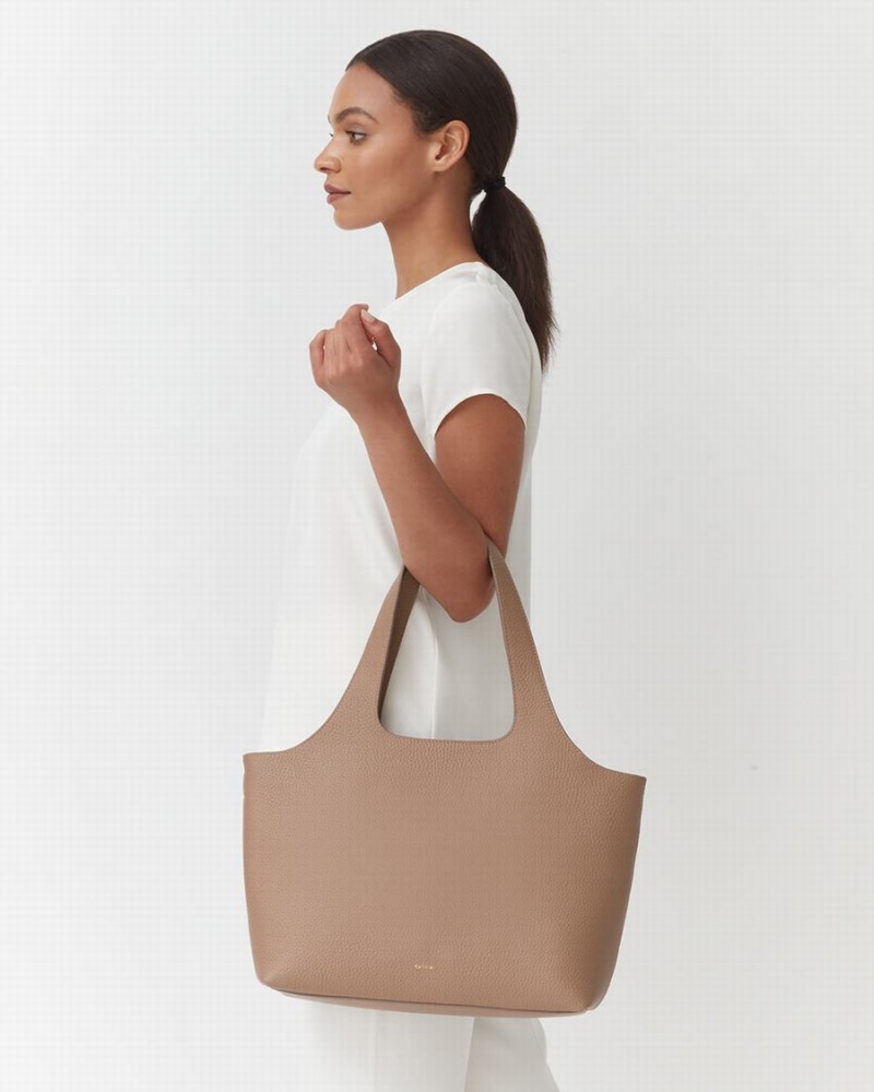 Torby Tote Damskie Cuyana System Khaki | OEE1368NQ