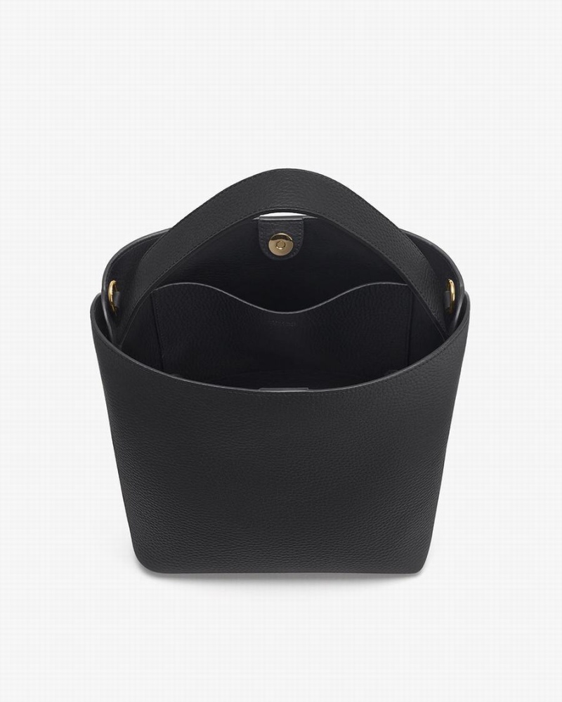 Torebka Bucket Bag Damskie Cuyana Linea Czarne | UMJ660JD