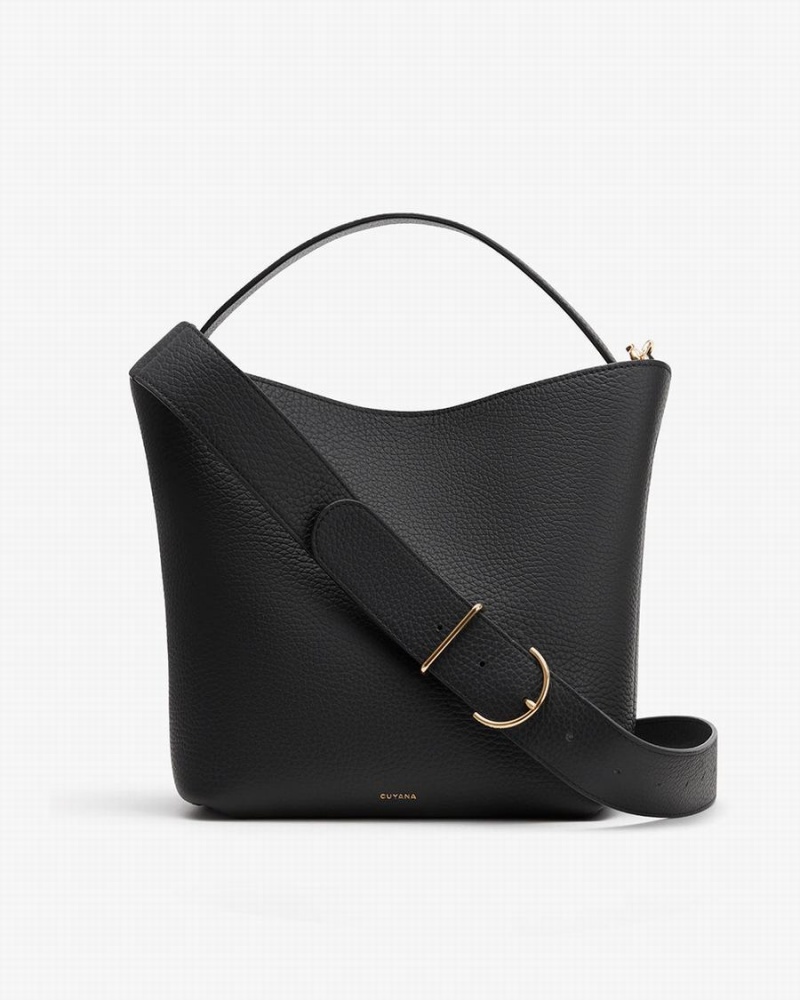 Torebka Bucket Bag Damskie Cuyana Linea Czarne | UMJ660JD