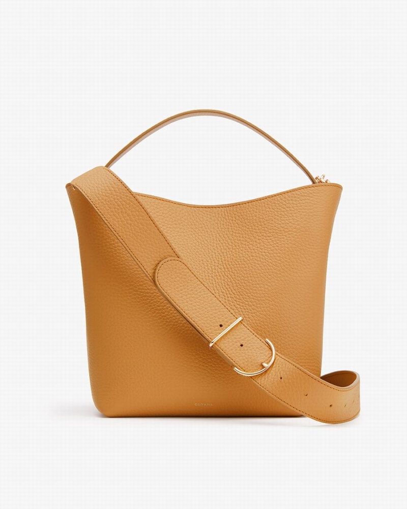 Torebka Bucket Bag Damskie Cuyana Linea Żółte | DRS1499DX